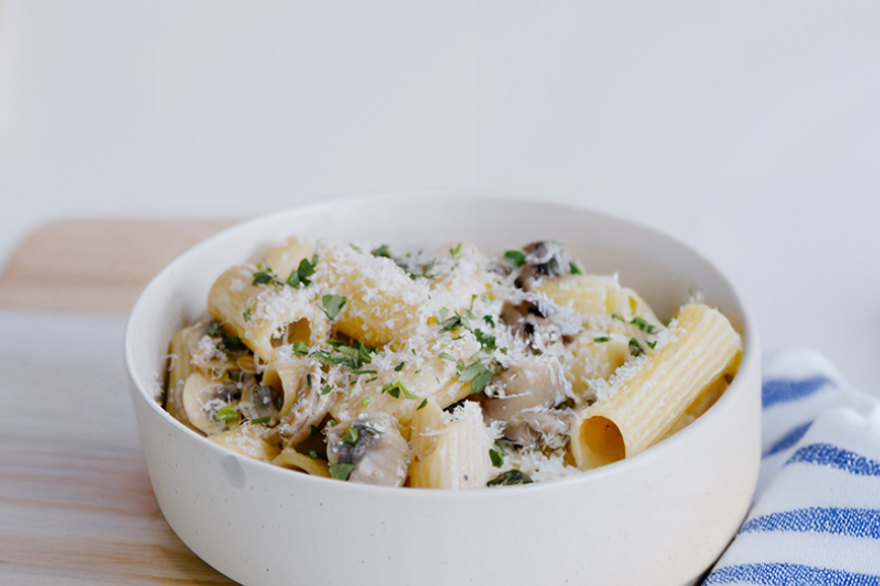 COMFORT FOOD CRAVINGS CRUSHER | MISO MUSHROOM PASTA