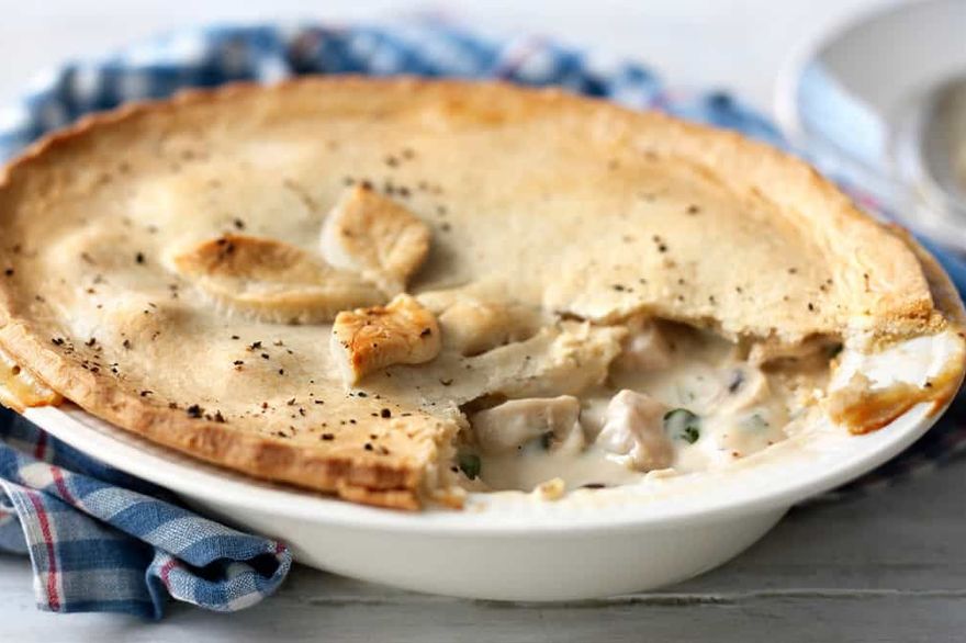 Chicken, Mushroom and Asparagus Pie