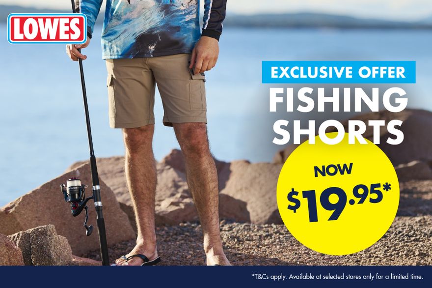 Fishing Shorts just $19.95