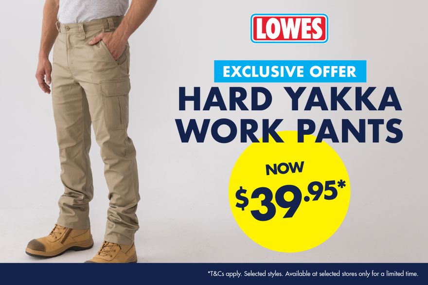 Hard Yakka Work Pants $39.95*